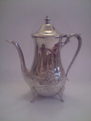 Large silver tea pot